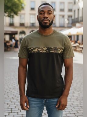Sunrise Kingdom mens Casual Camo shirt